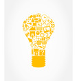 office light bulb vector image