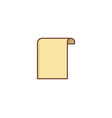 paper scroll logo icon design vector image