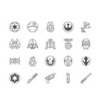 star wars icons movie symbols lights saber c3po vector image vector image