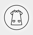 child dress universal icon thin line vector image vector image