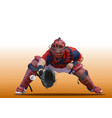 baseball players 3d for designers vector image vector image