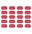 discount labels set sale tag offer price vector image vector image