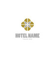 hotel decoration logo vector image