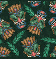 tiki totem colorful seamless pattern vector image