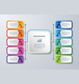infographic design with 10 process choices vector image