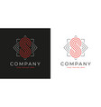 s letter or number 8 geometric logo vector image