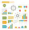 set of infographic elements vector image