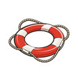 life buoy vintage element vector image vector image
