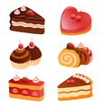 cakes collection vector image