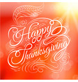 happy thanksgiving autumn leaves background vector image