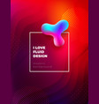 liquid color background design fluid shapes vector image