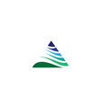 pyramid logo and symbol business abstract design vector image