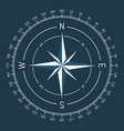 compass with wind rose icon set scale with 360 vector image