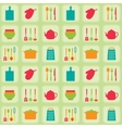 kitchen tools seamless pattern vector image vector image