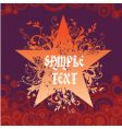 grunge star vector image