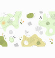 abstract organics doodle hand drawing design vector image