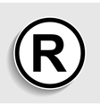 registered trademark sign vector image