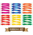 ribbons set vector image