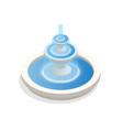 beautiful three-level round fountain a zone vector image