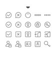 login ui pixel perfect well-crafted thin vector image vector image