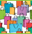 pattern of the purchases bags vector image