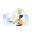 text files concept vector image