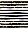 beautiful black and white watercolor striped vector image vector image