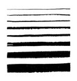 set grungy brushes vector image