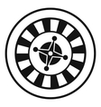 casino gambling roulette icon simple style vector image
