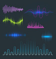 digital music equalizer audio waves design vector image