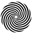 circular spiral swirl twirl design element vector image