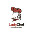 chef woman design vector image