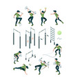 street workout outdoor gymnastic sport vector image vector image