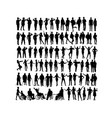 soldier and activity people silhouettes vector image