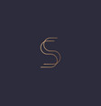 abstract gradient linear monogram letter s logo vector image