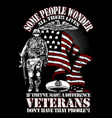 red white veterans vector image vector image