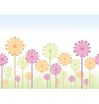 seamless flower background vector image vector image
