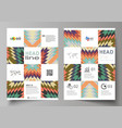 business templates for brochure flyer booklet vector image vector image