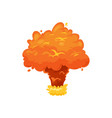 doomsday apocalypse bomb explosion isolated icon vector image