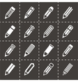 pencil icon set vector image vector image