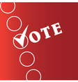 voting symbols vector image vector image