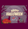 happy halloween copy space template vector image vector image