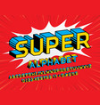 superhero font vector image