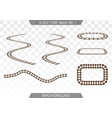 Straight tracks art design Royalty Free Vector Image