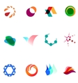 12 colorful symbols set 26 vector image