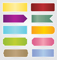 labels tags banners with white border design vector image vector image