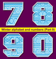 winter abc 09 vector image vector image