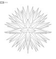 wireframe landscape on white background abstract vector image