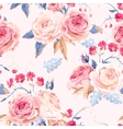 seamless vintage roses vector image vector image