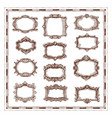 vintage frames and borders photo scrapbooking vector image vector image